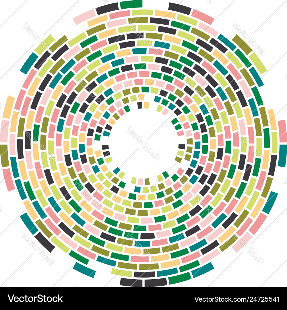 Abstract colorful mosaic round pattern Abstract colorful mosaic round pattern vector image