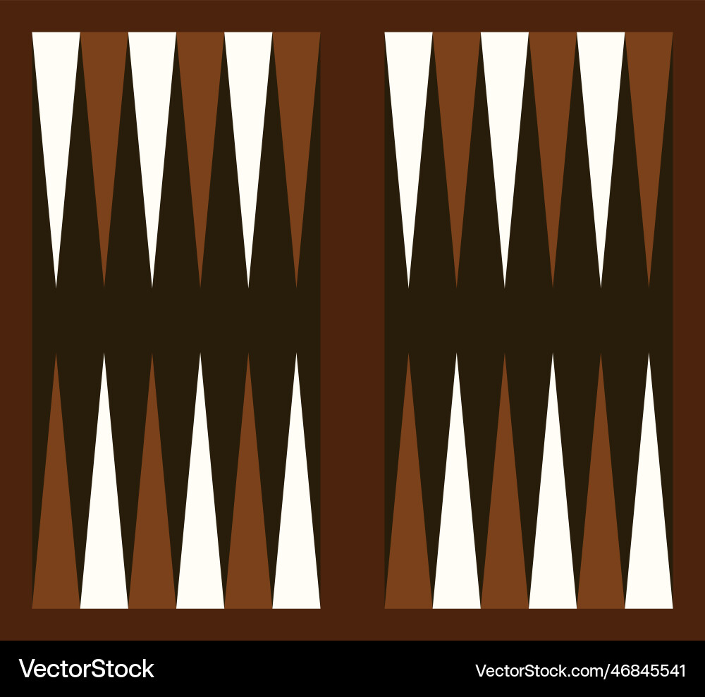 Backgammon board template printable Royalty Free Vector