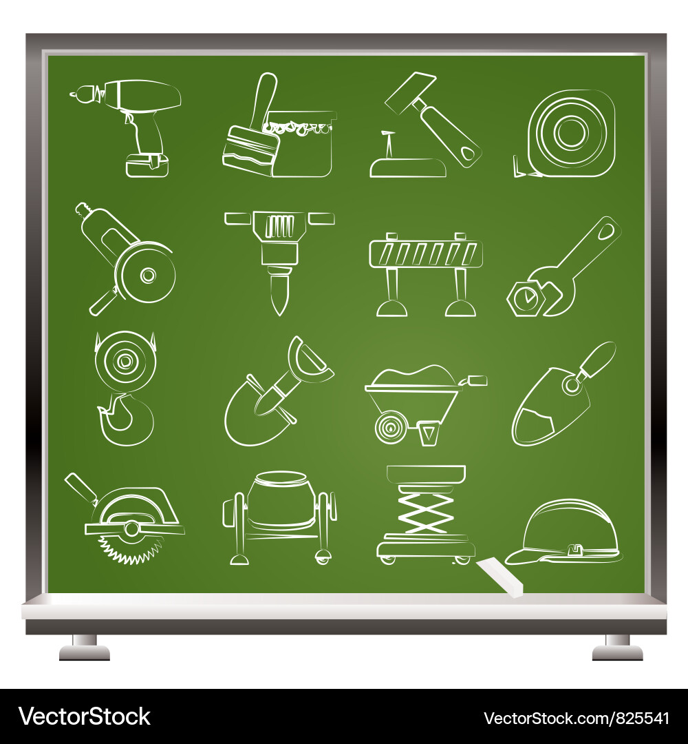 Building and construction icons Vector Image