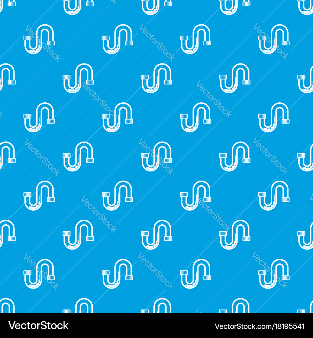 Clog in the pipe pattern seamless blue Vector Image