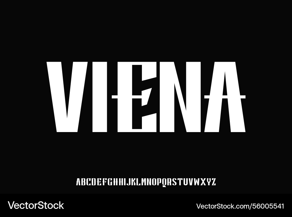 Display alphabet font design suitable Display alphabet font design suitable vector image