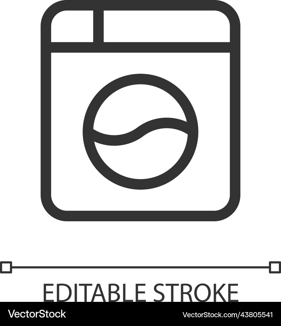 Instant camera pixel perfect linear ui icon Vector Image
