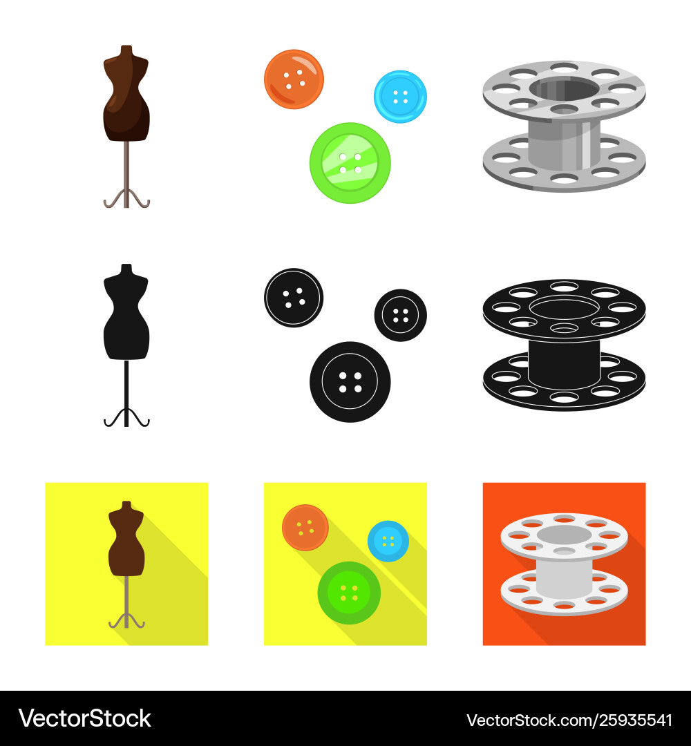 Isolated object craft and handcraft symbol set Isolated object craft and handcraft symbol set Vector Image