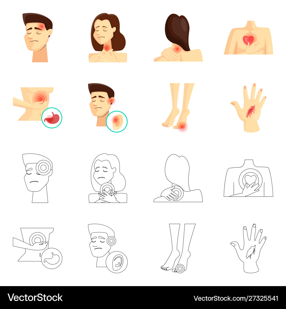 Isolated object hospital and rendering icon Isolated object hospital and rendering icon Vector Image