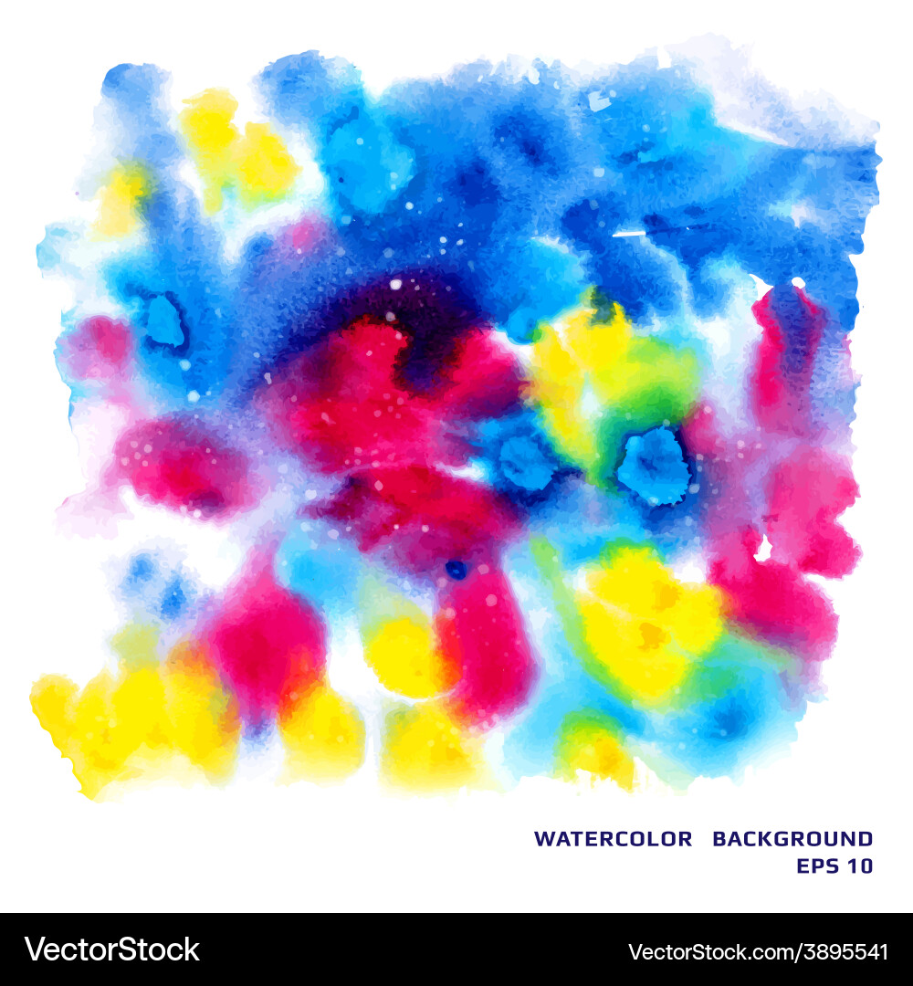 Watercolor Splash Abstract Background vector image