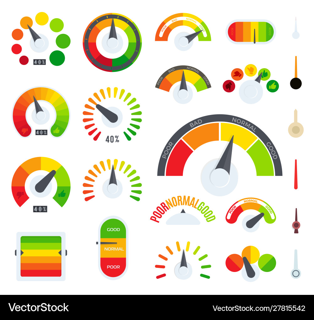Feedback or rating scale representing various Feedback or rating scale representing various vector image