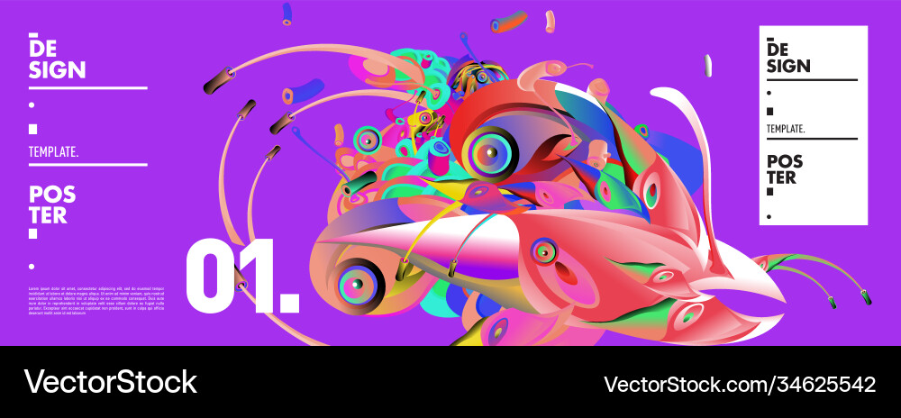 Landing page background template with colorful Landing page background template with colorful Vector Image