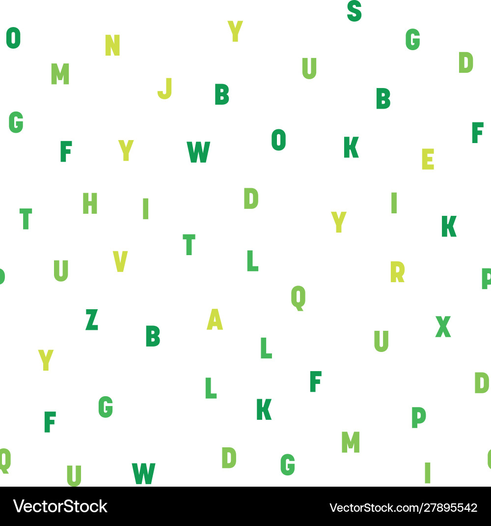 Seamless pattern colorful letters random order Seamless pattern colorful letters random order Vector Image