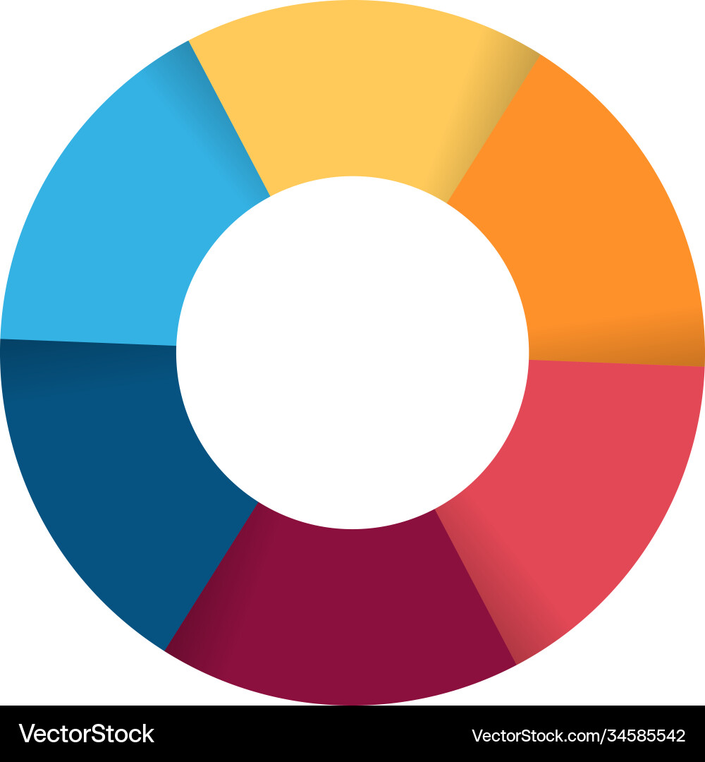 Separate doughnut graph pie charts icon Separate doughnut graph pie charts icon Vector Image