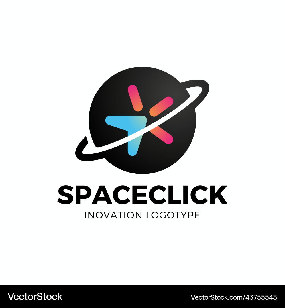 Abstract line style star logo with mouse cursor Abstract line style star logo with mouse cursor Vector Image