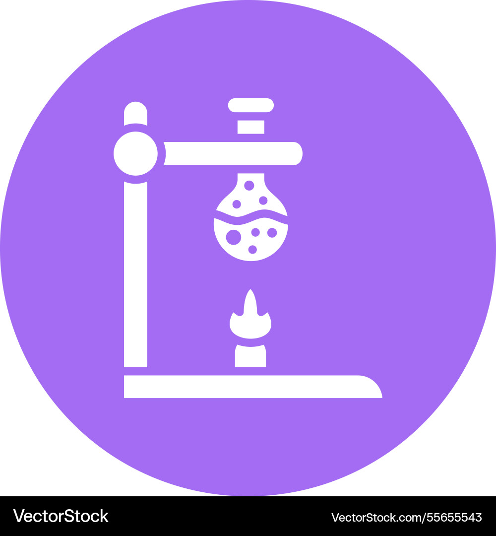 Bunsen burner icon design Royalty Free Vector Image