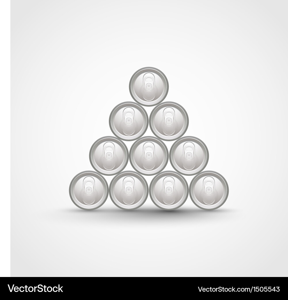 Can top view sort Vector Image