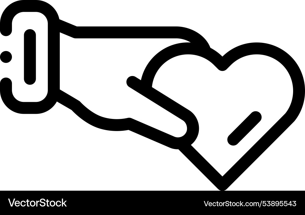 Give way icon thin linear style design isolated Give way icon thin linear style design isolated vector image