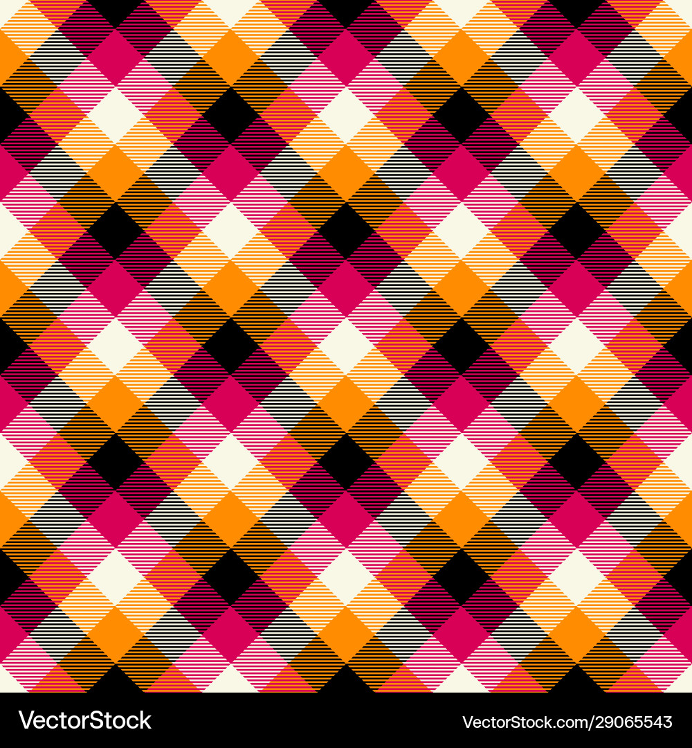 Tartan seamless pattern background raspberry vector image