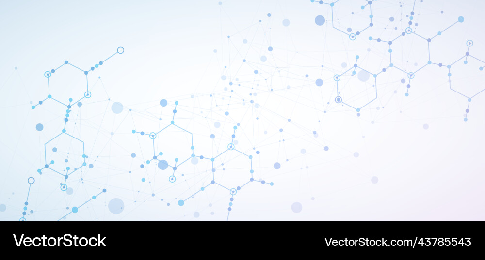 Template for science and technology presentation Vector Image