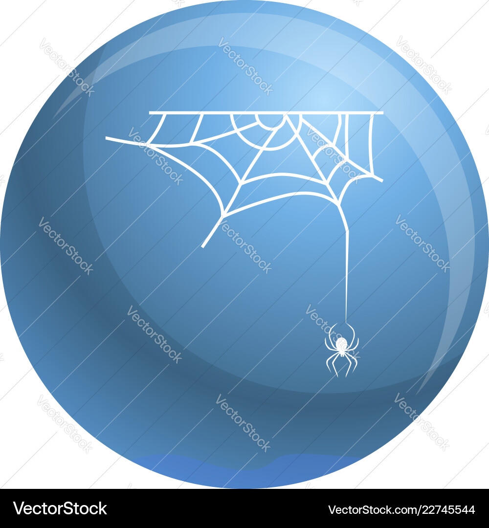 Cross spider web icon simple style Cross spider web icon simple style vector image