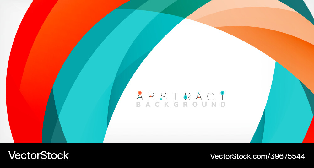 Dynamic Color Circle Background Vector Image