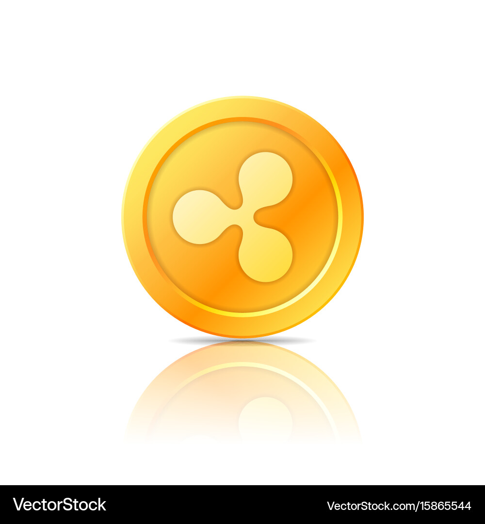 Ripple coin symbol icon sign emblem – Royalty-Free Vector | VectorStock