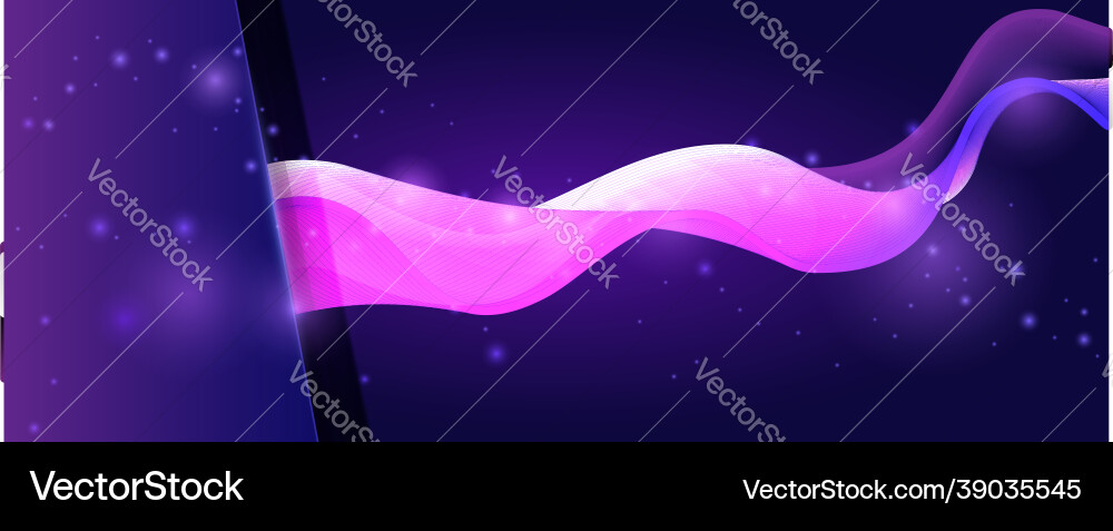 Blend of lines on glowing background abstract vector image