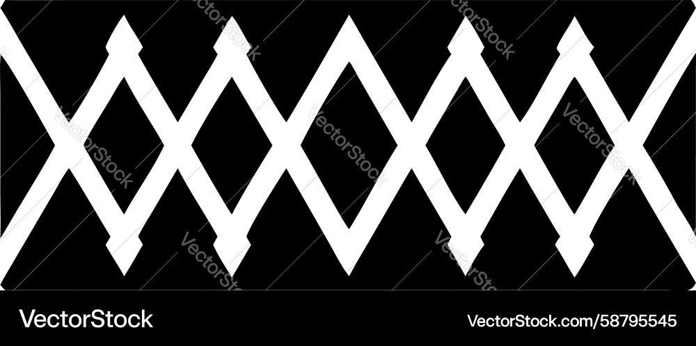 Bold geometric x-shape repeating pattern design Vector Image