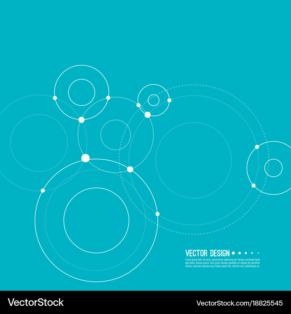 Dynamic Network Circles Vector Image