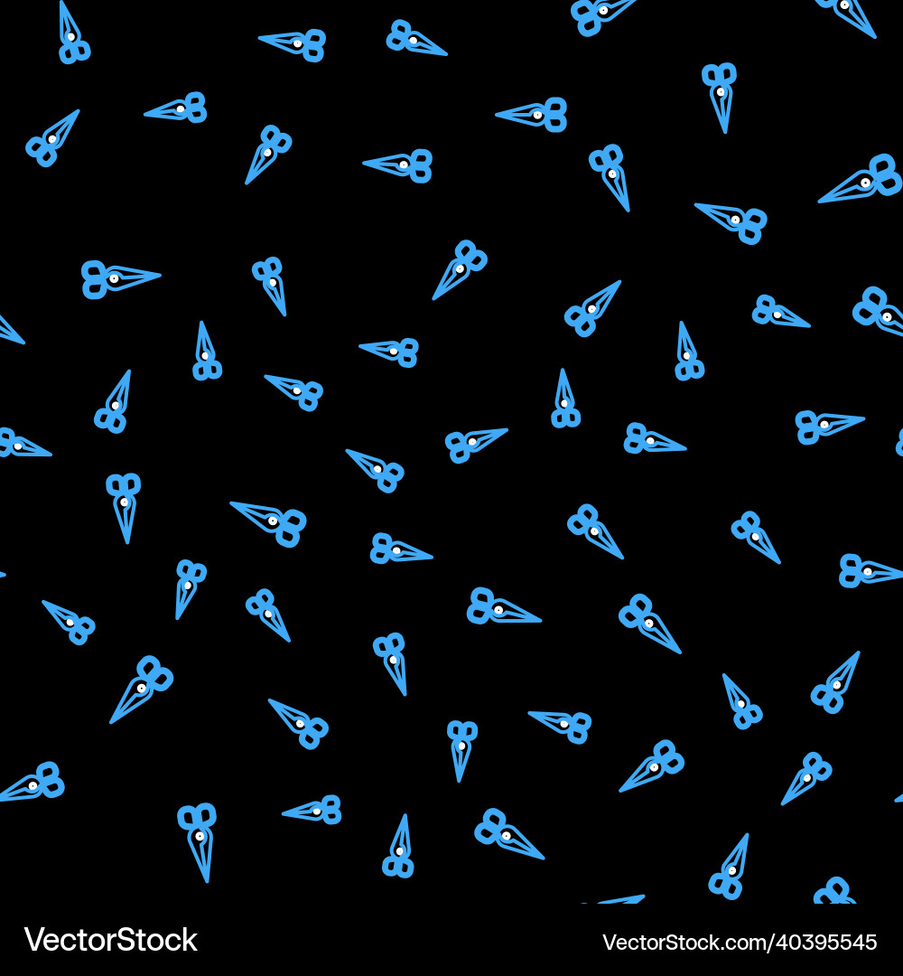 Line scissors icon isolated seamless pattern Vector Image