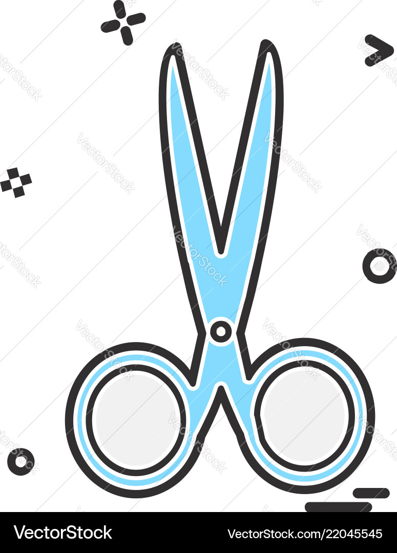 Scissors icon design Vector Image