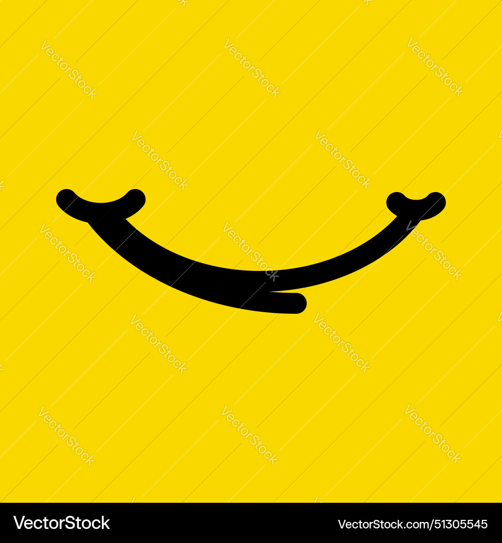 Smile line design element collection Smile line design element collection Vector Image