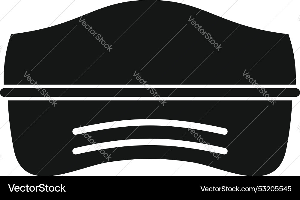 Vr headset icon simple style Royalty Free Vector Image