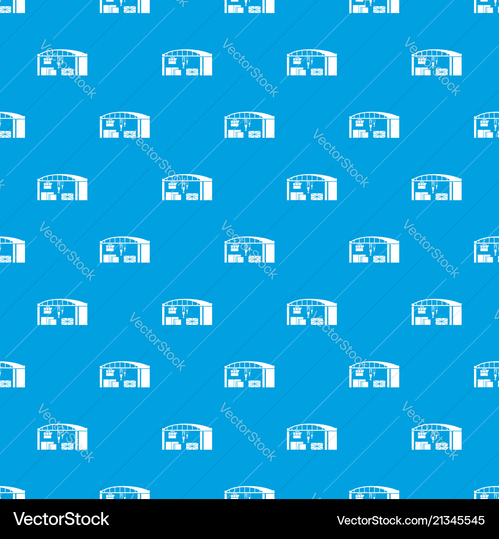 Warehouse for loading pattern seamless blue vector image