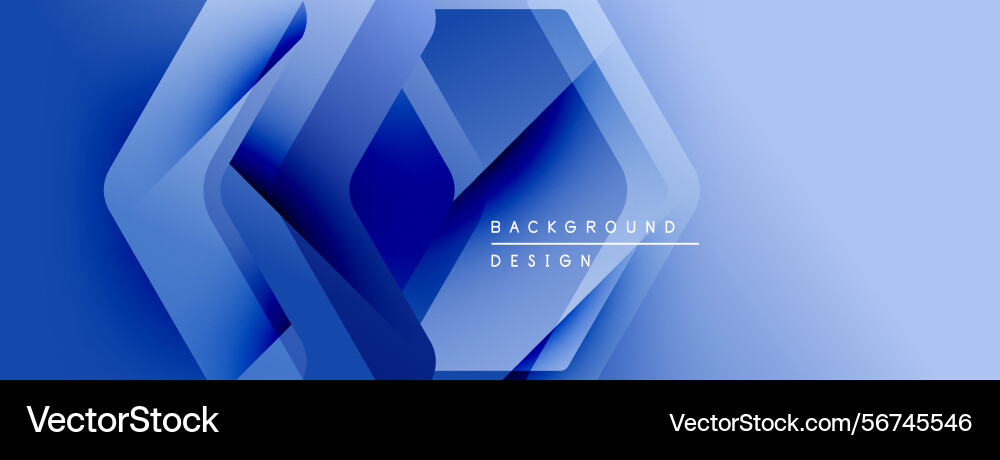 Abstract blue design features overlapping Abstract blue design features overlapping vector image