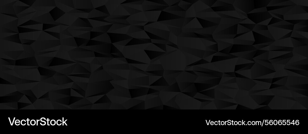 Abstract geometric pattern with dark low polygon Vector Image