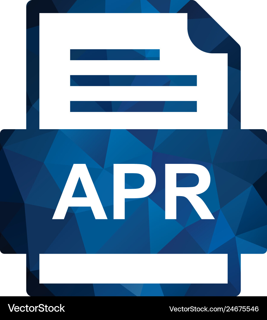Apr file document icon Vector Image