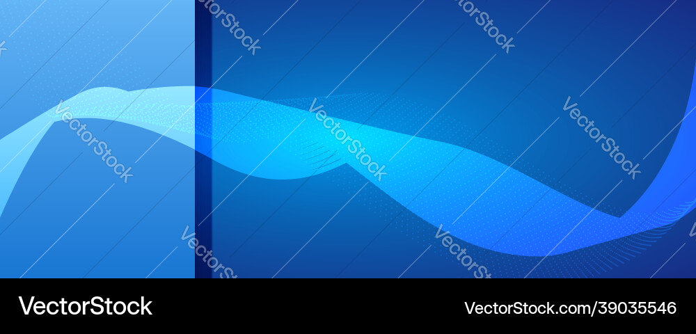 Background with blended of smooth wavy lines Vector Image