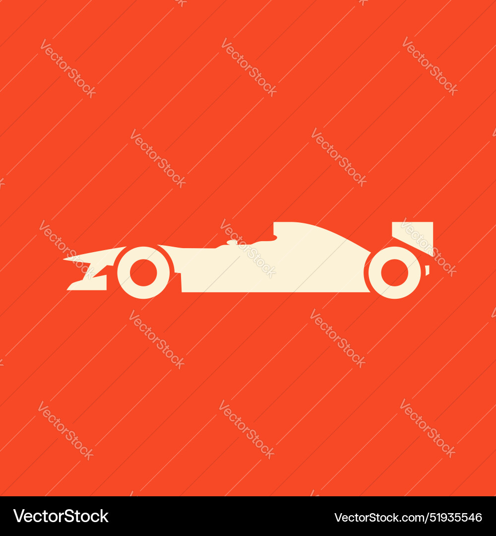 Formula race car icon Royalty Free Vector Image