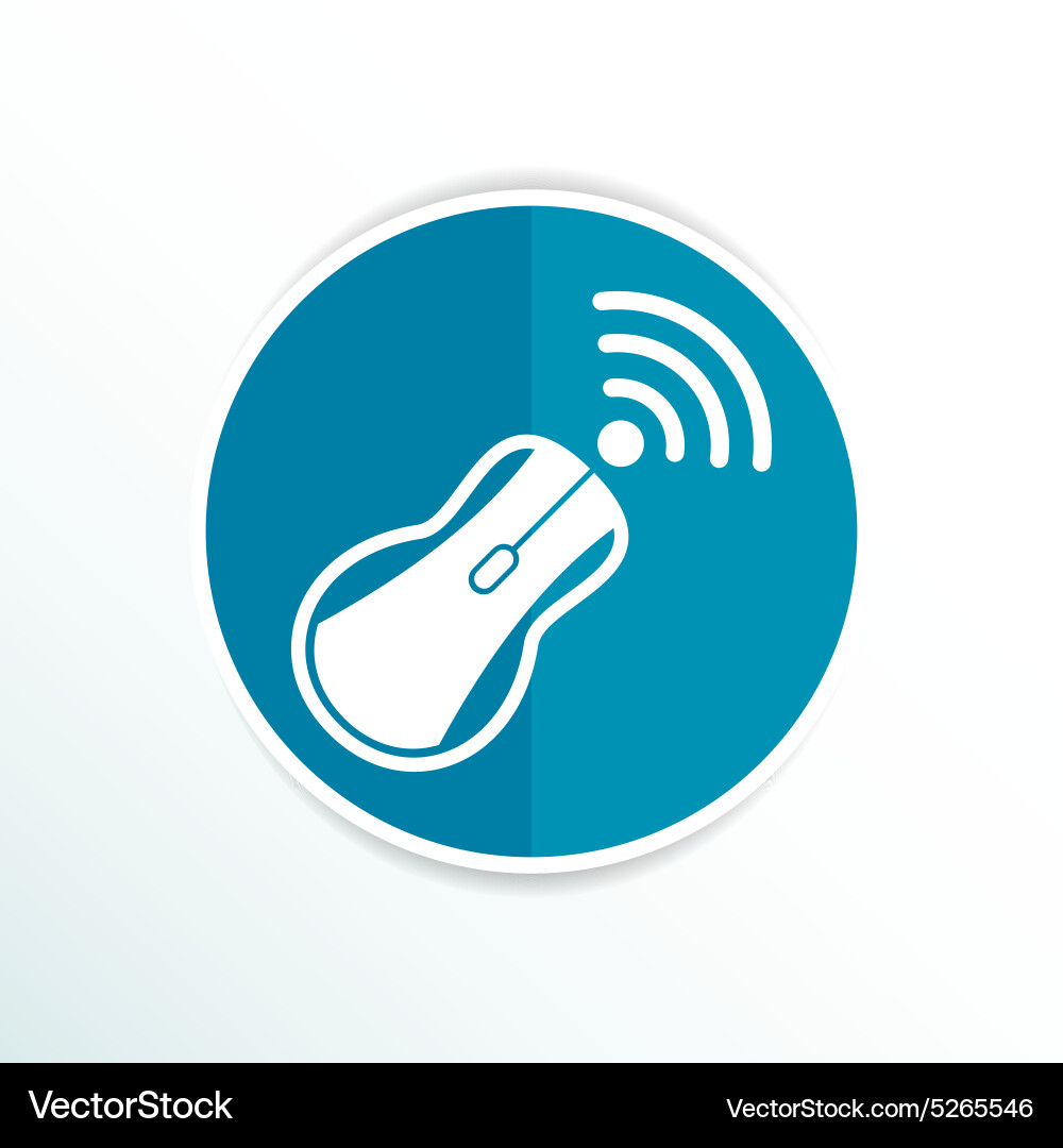 Wireless mouse button web icon tool click Vector Image