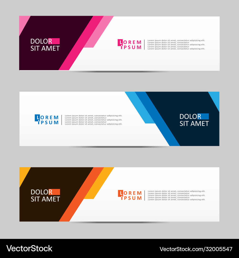Abstract design banner web template Abstract design banner web template Vector Image