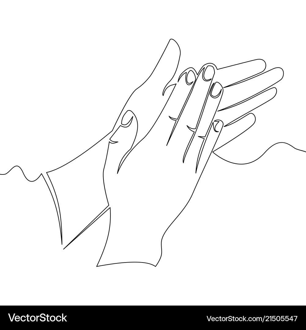 Continuous Applause Palms Vector Image