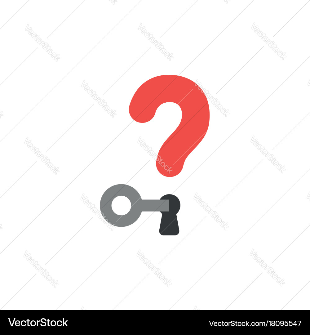 Flat design style concept question mark Vector Image