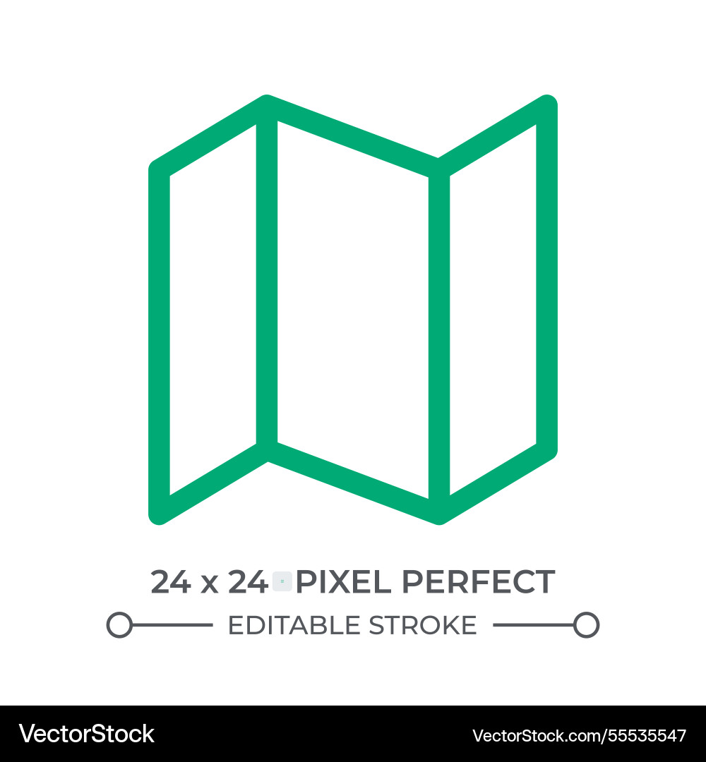 Folded paper sheet colorful line ui icon Folded paper sheet colorful line ui icon vector image