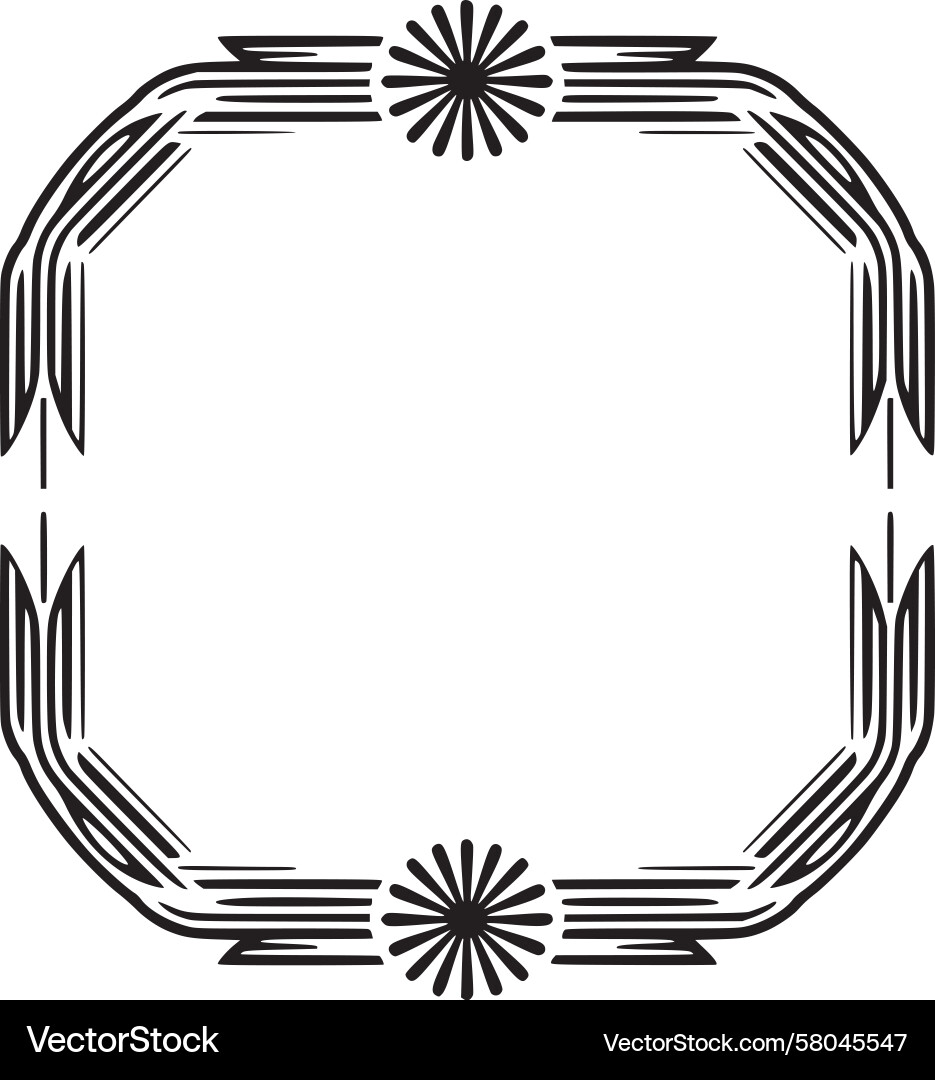 Intricate Frame Pattern Vector Image