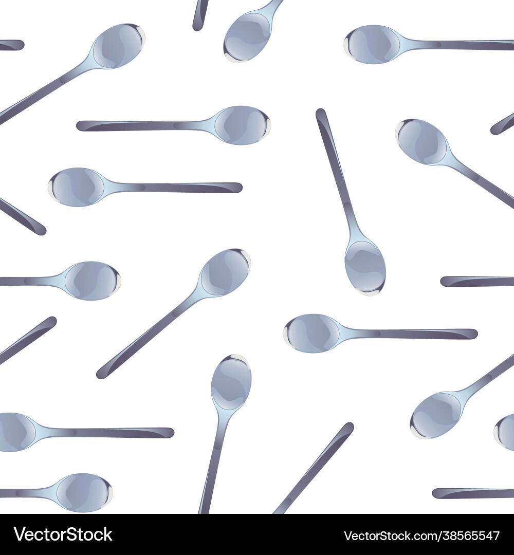 Spoons seamless pattern Spoons seamless pattern Vector Image