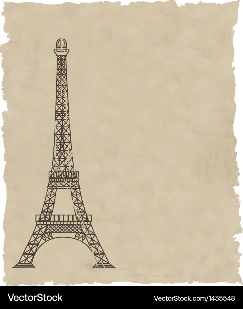 Eiffel tower Vector Image