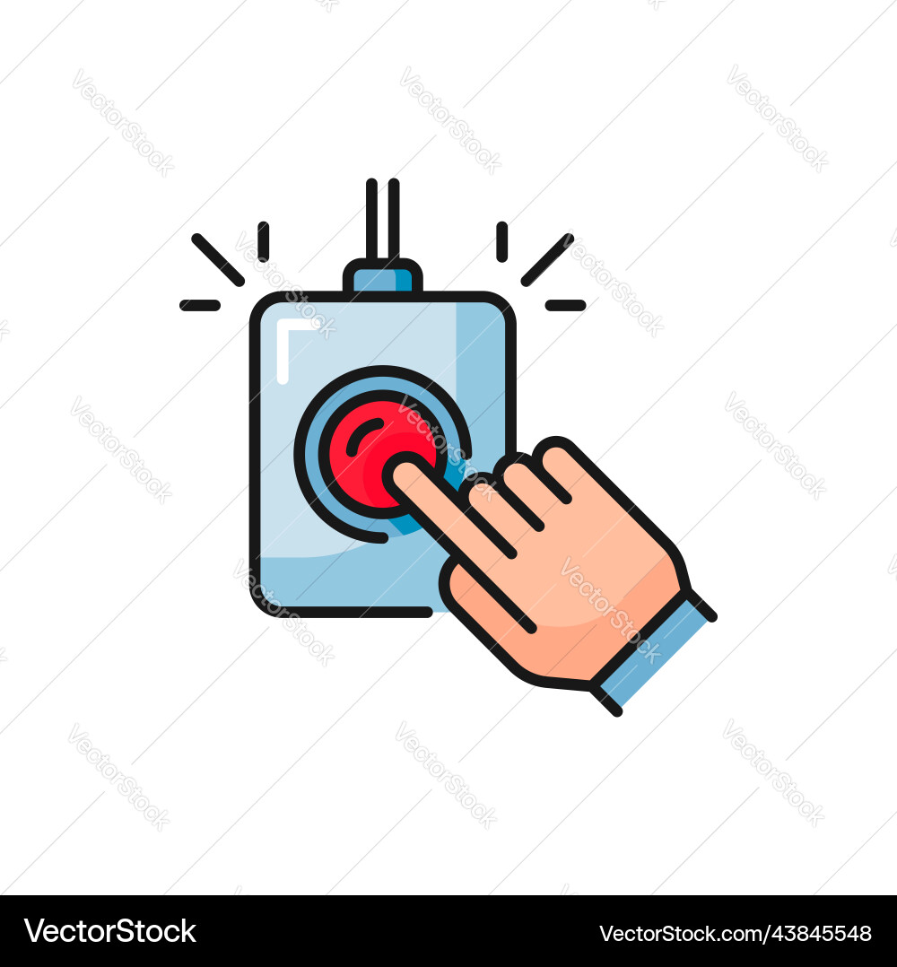Mri scan diagnostics icon emergency stop button Mri scan diagnostics icon emergency stop button vector image