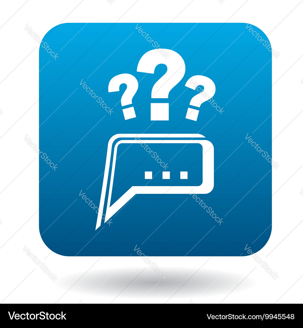Technical Support Questions Icon vector image