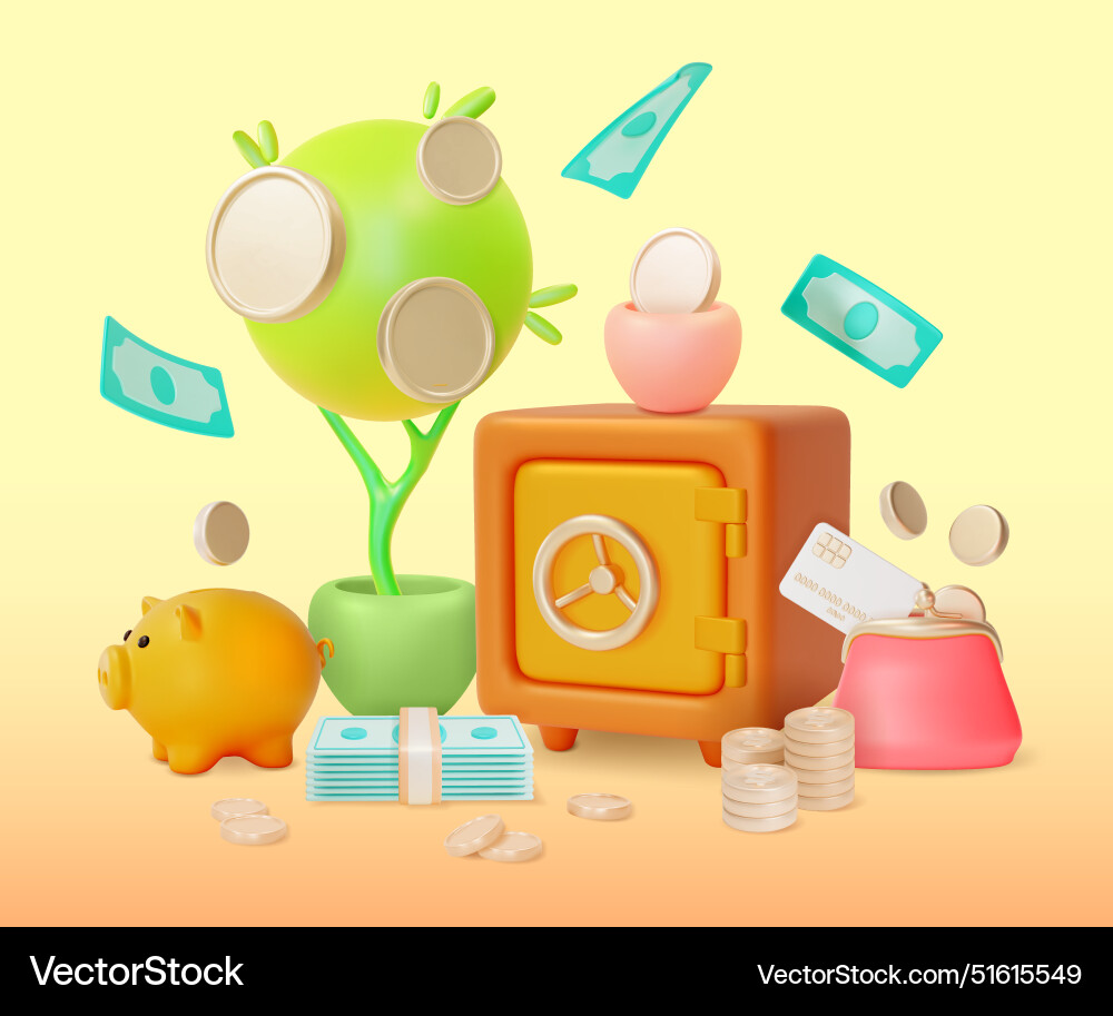 3d financial investment investing for beginners 3d financial investment investing for beginners vector image