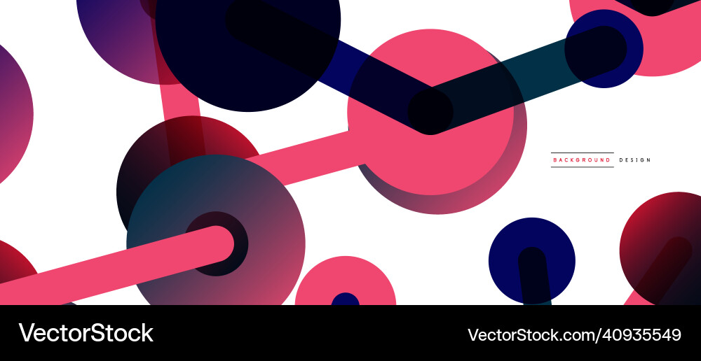 Abstract background round dots connected by lines Vector Image