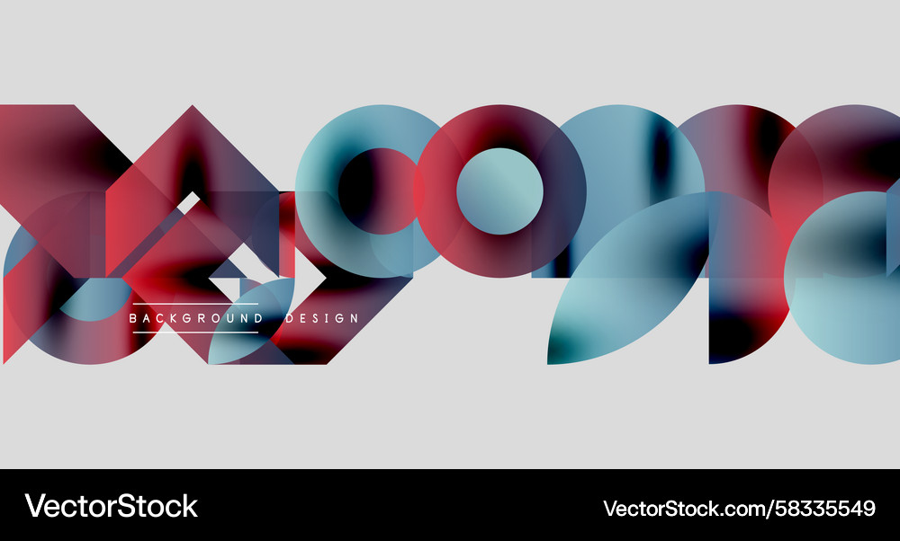 Abstract geometric shapes overlap creating Abstract geometric shapes overlap creating Vector Image