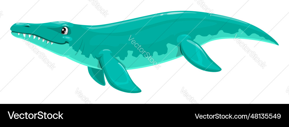 Brontosaurus dinosaur funny cartoon character Brontosaurus dinosaur funny cartoon character vector image