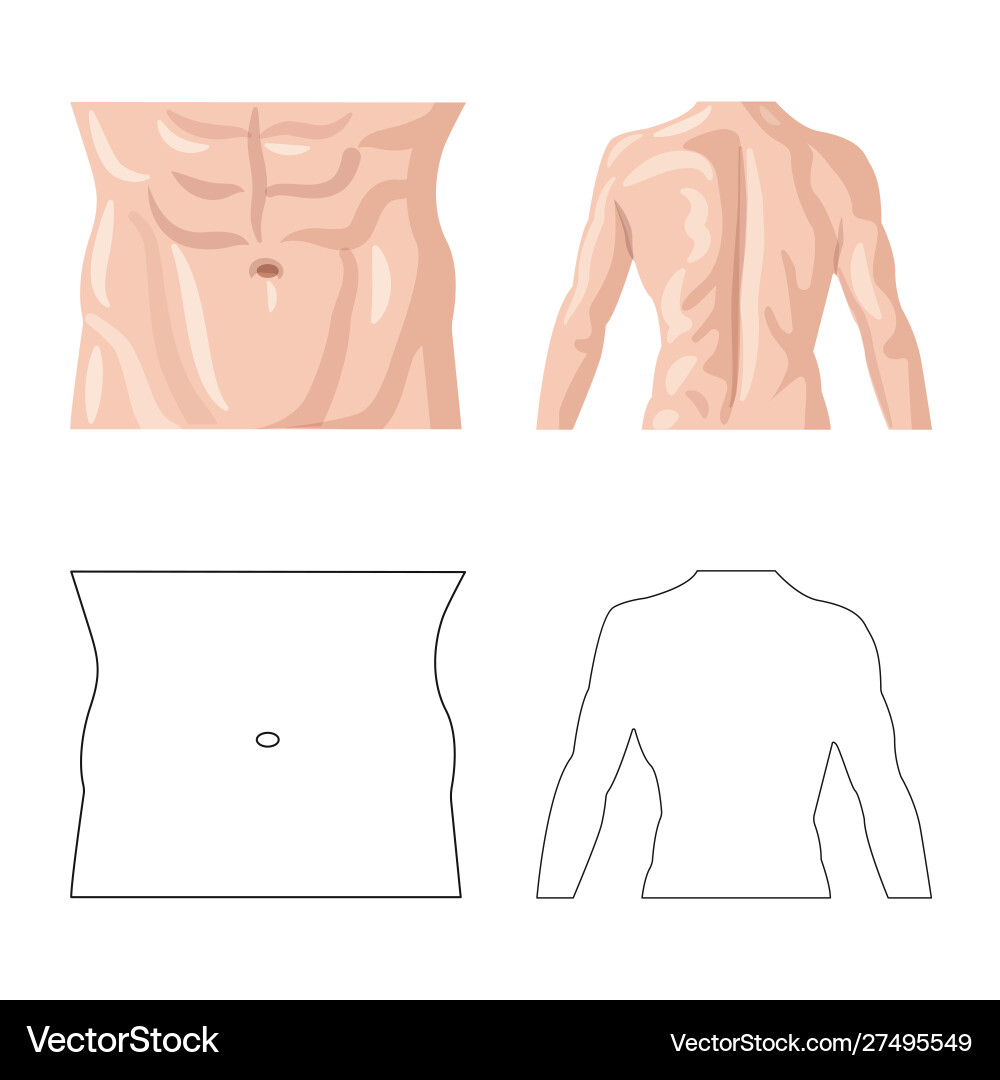 Isolated object human and part symbol Vector Image